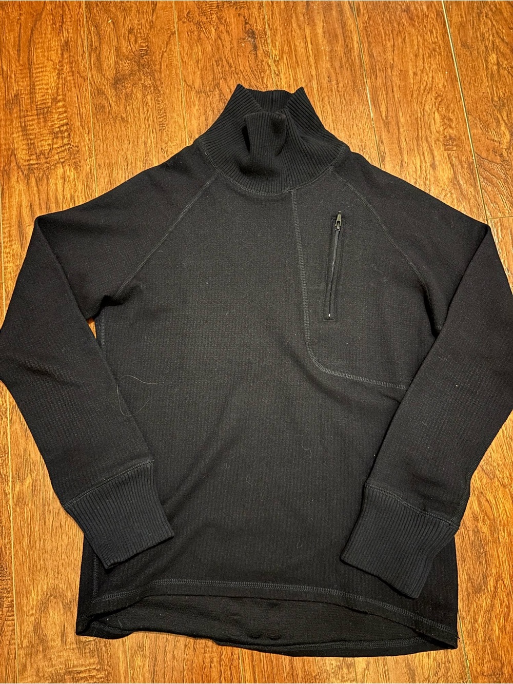 Y-3 Black Turtleneck Zip-Pocket Sweater